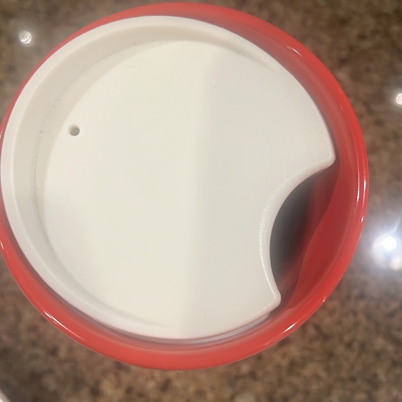 Starbuck’s Red Ceramic Joyful Peace Ceramic Tumbler - Picture 3 of 4